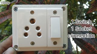1 switch 1 socket connection || Single board connection