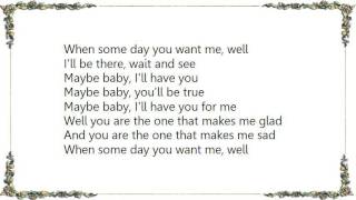Brian May - Maybe Baby Lyrics