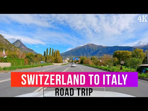 Switzerland to Italy Road Trip | Raron 🇨🇭 to Como 🇮🇹 4K Drive