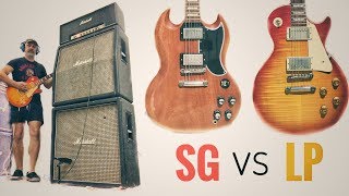 Gibson Comparison LES PAUL Vs SG through CRANKED Marshall Full Stack