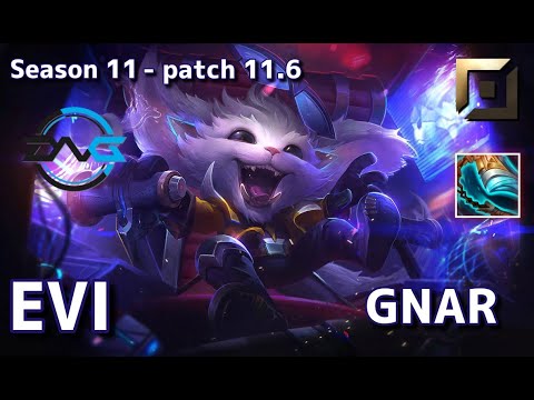 【韓国サーバー/C1】DFM Evi ナー(Gnar) VS T1 Canna ノクターン(Nocturne) TOP - Patch11.6 KR Ranked【LoL】