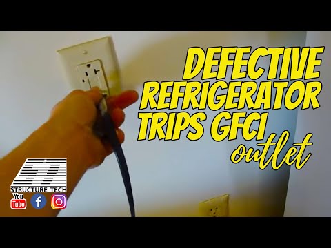 Defective Refrigerator Trips GFCI Outlet