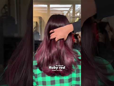 ruby red hair colour