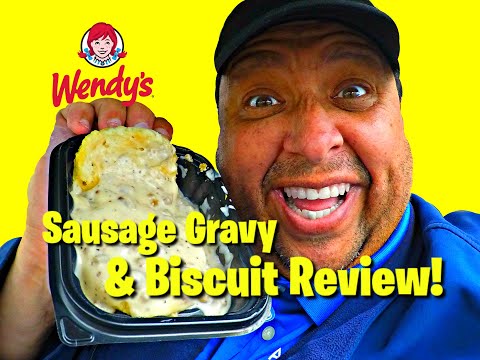 Wendy's® Sausage Gravy & Biscuit REVIEW!
