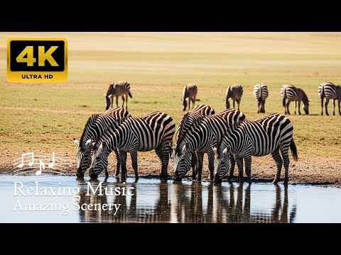 🦁4K African Wildlife: Arusha National Park | Real Sounds of Africa | Ultra HD Nature Documentary🦒