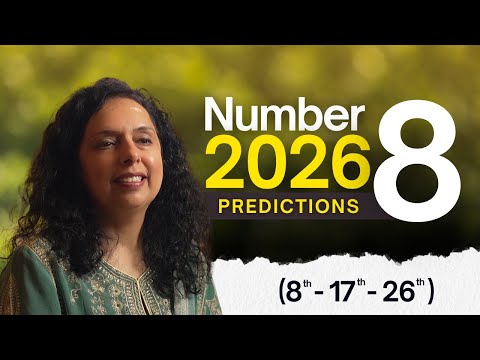 Number 8 Predictions for 2026 | अगर आपकी जन्मतिथि है 8 - 17 - 26 | Jaya Karamchandani