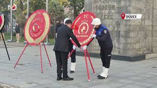 Düzce’de Atatürk Saygı ve Özlemle Anıldı