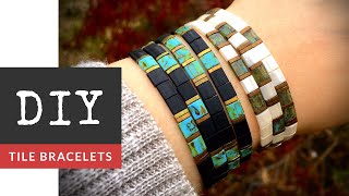 How To Make Easy Stretchy Tile Bracelets With Tila Beads