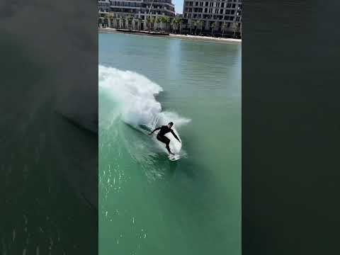 Gabriel Medina takes some hacks at the #perfectswell #wavepool at#boavistavillage #surf