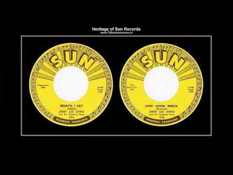 (1961) Sun 356 ''What'd I Say'' b/w ''Livin' Lovin' Wreck'' Jerry Lee Lewis