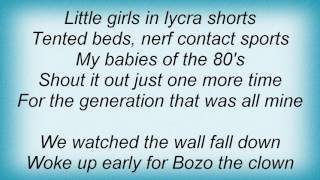 Something Corporate - Babies Of The 80&#39;s Lyrics