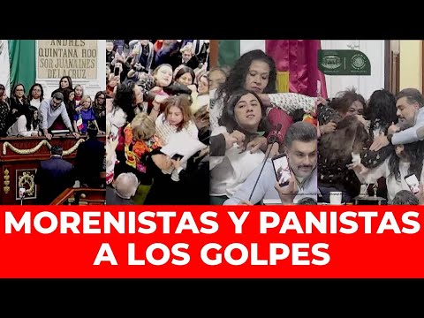 ¡PELEA COMPLETA! Diputadas de Morena atacan a Diputadas del PAN en el Congreso