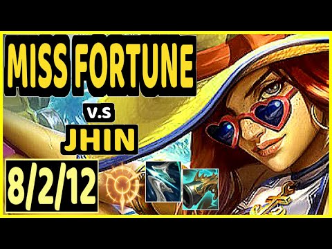 MISS FORTUNE vs JHIN - 8/2/12 KDA BOTTOM ADC GAMEPLAY - BR Ranked GRANDMASTER