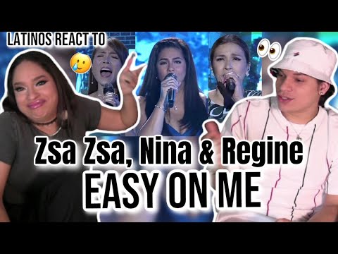 Waleska & Efra react to NINA, REGINE Velasquez & Zsa Zsa Padilla AMAZING cover 'Easy on me' by Adele