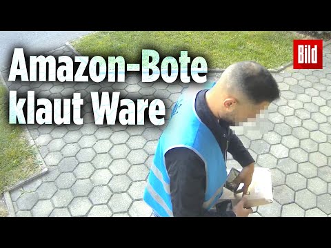 Dieser Paketbote klaut den Inhalt eines Amazon-Päckchens