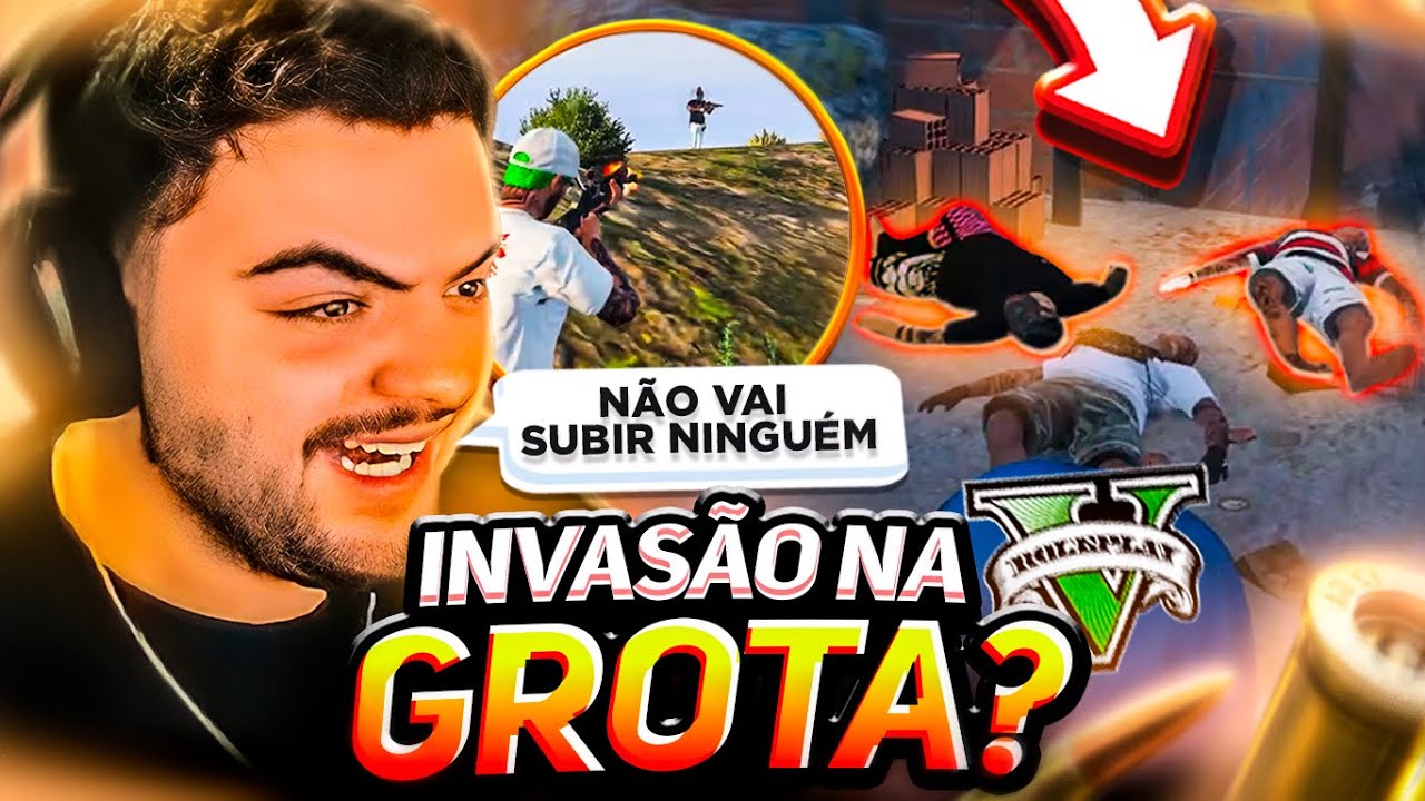 INVADIRAM A FAVELA DA GROTA no GTA RP