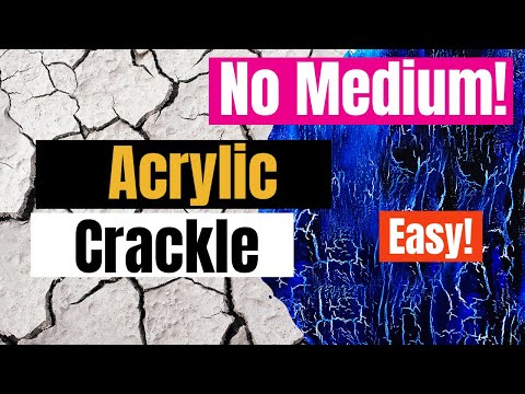 Easy painting technique - How to make a crackled finish (no crackle medium)