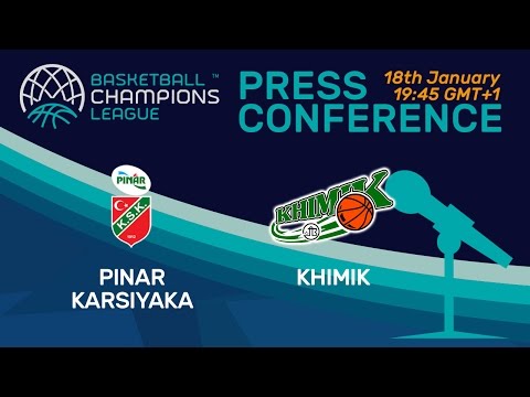 Pinar Karsiyaka v Khimik - Press Conference - Basketball Champions League