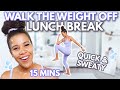 FAST Walking In 15 Minutes Lunch Break Workout Growwithjo