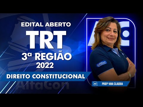 Concurso TRT 3ª Região - Edital Aberto - Direito Constitucional - AlfaCon