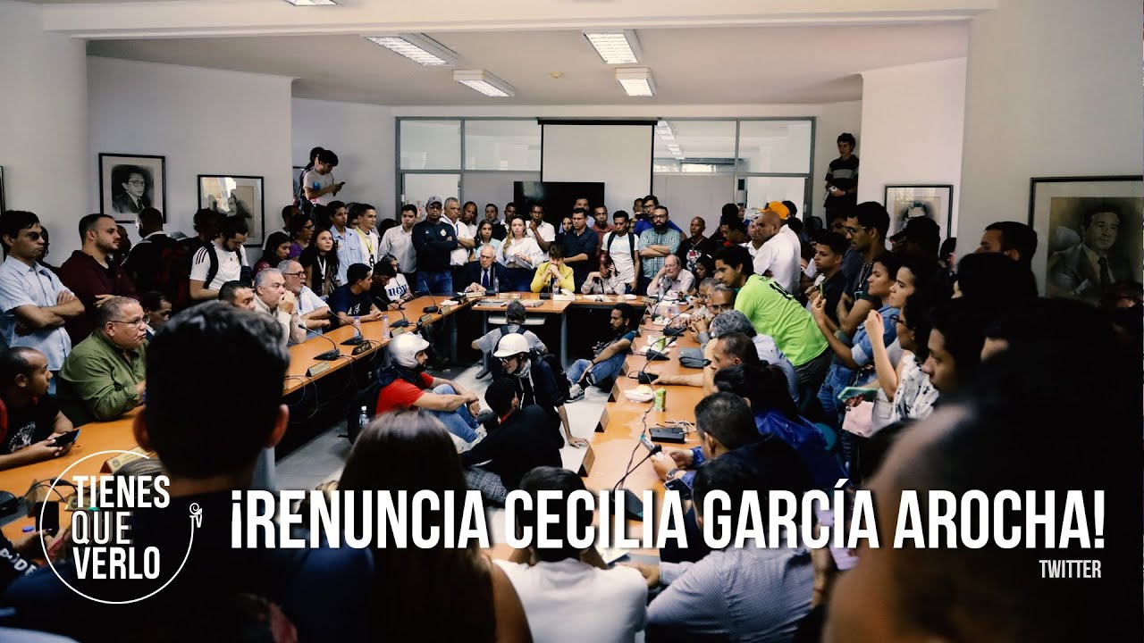 "¡Renuncia, renuncia!": Gritaron a García Arocha tras suspensión de elecciones en UCV