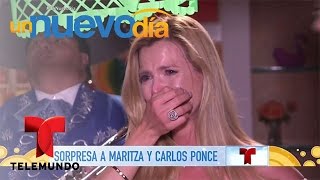 Sorprenden con mariachis a Maritza y a Carlos Ponce | Un Nuevo Día | Telemundo