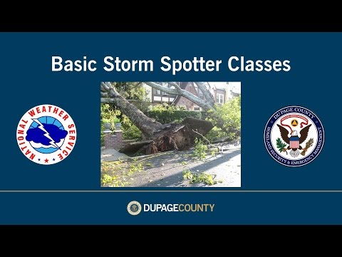 Severe Weather Spotter Classes
