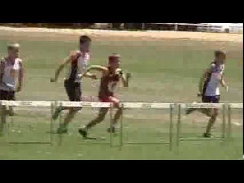 Caleb Region 3 2014 U12 - 60m Hurdles Final on Grass