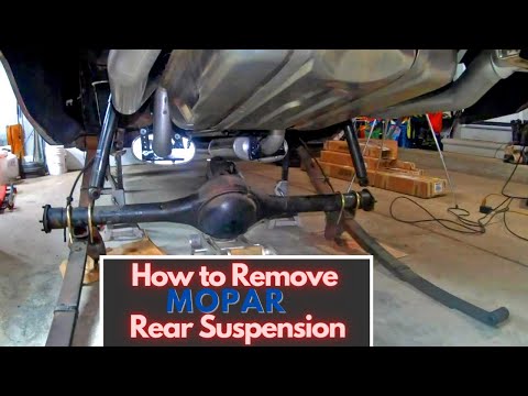 How to Remove Mopar rear suspension!