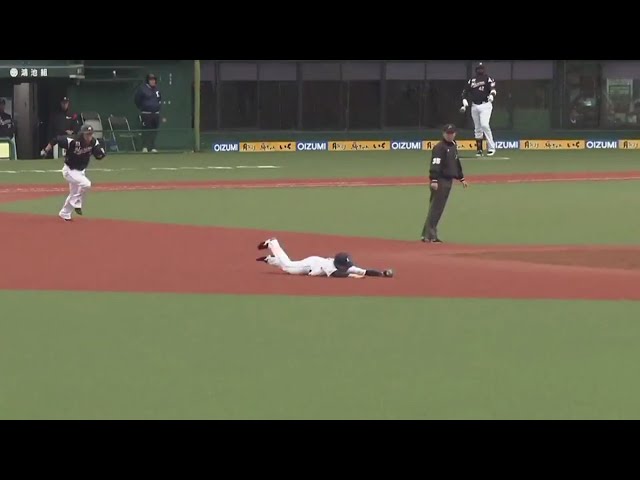 【2回表】ライオンズ・山野辺 華麗な守備でチームを救う!! 2019/3/20 L-M