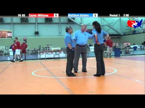 Caylor Williams vs. Matthew Idelson at 2013 ASICS University Nationals - GR