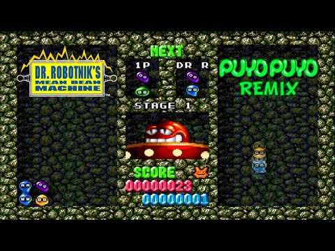 Dr. Robotnik's Mean Bean Machine Stages 1-4 Puyo Puyo remix