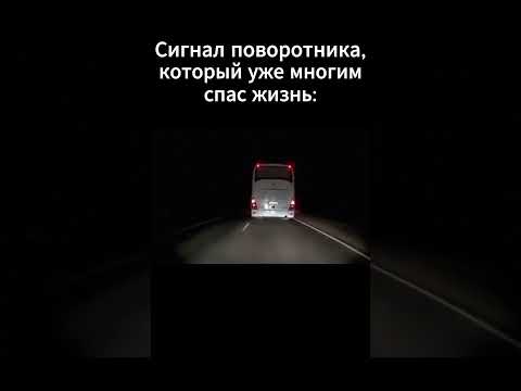 Сигнал поворотника, который уже многим спас жизнь: #shorts