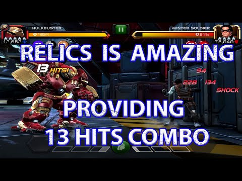 Relics amazing gameplay and relics crystal opening Marvel Contest Of Champion