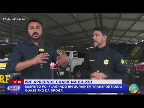 Cidade em Ação - PRF apreende quase 7kg de crack na BR-230; suspeito é flagrado em Gurinhém