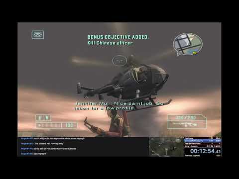 Former Pacifist WR | Mercenaries: Playground of Destruction Speedrun | 2:37:51 RTA / ≈1:36:40 IGT