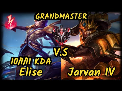 ESG Agurin (ELISE) vs JARVAN IV - 10/1/11 KDA JUNGLE GAMEPLAY - EUW Ranked GRANDMASTER v9.7