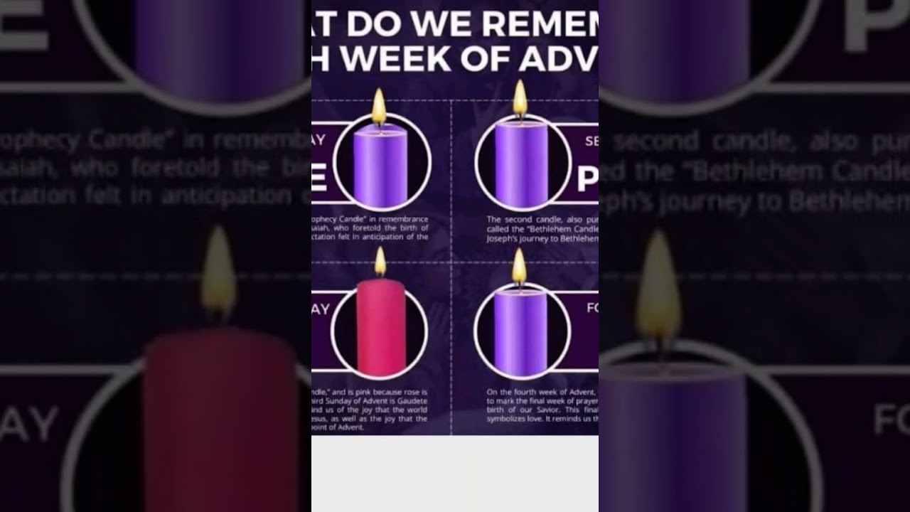 Advent’s four candles symbolize hope, peace, joy, and love.