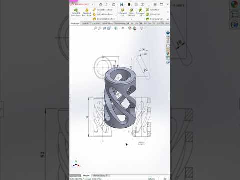 Making a Part in SolidWorks – #quicktips #shorts | Master CAD Studio #solidworks #3ddesign