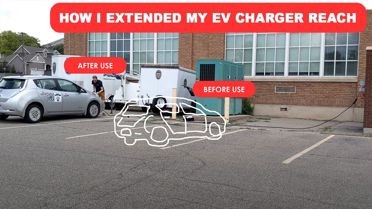 Public Charging Problem Solved! Extending My EV Charger Reach 21 - 40 Feet!