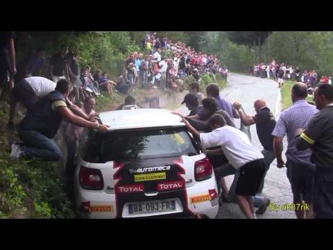 17° Rally Valli Cuneesi 2011 CRASH Citroen DS3  & la compagnia della spinta!! HD    By rik87rik