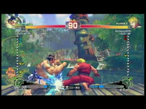 [2010/08/08]SSF4 Replay - mats honda(E.Honda) VS KichijyojiKEN(Ken)