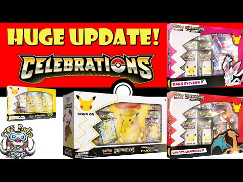 Big Celebrations Update - New Product Images & Promos! New Charizard V!? (Pokémon TCG News)