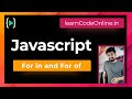 For in and for of loop in javascript