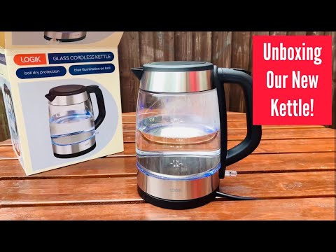 Unboxing Logik Glass Cordless Kettle | We Bought a New Kettle From Curry's PC World | Best Kettle
