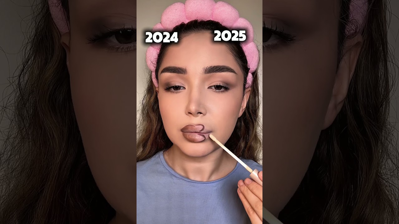 2024 VS 2025. Which one you prefer more? #beautyblogger #makeuptutorial #lipcombo #fyp