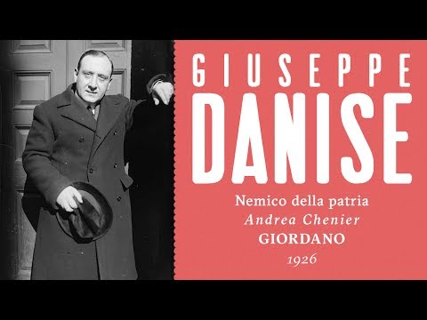 He created the role at the Met. Giuseppe Danise - Nemico della patria [Andrea Chenier], 1926