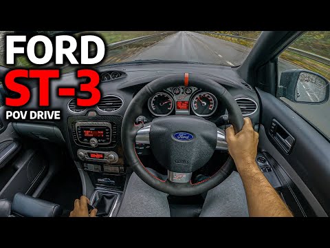 FORD FOCUS ST-3 SIV 300+ BHP - POV TEST DRIVE & REVIEW (UK)