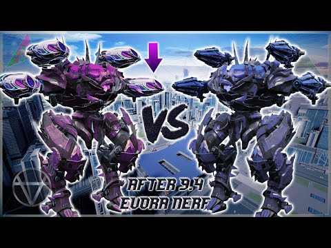 [WR] 🔥 Evora (9.4 Nerf) VS Vajra HEIMDALL – Titan Weapon Comparison | War Robots