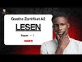 Goethe A2 Reading Exam Practice Lesen Mit Antworten Paper 1 Deutsch Lernen